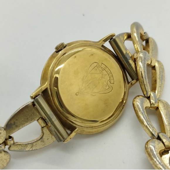 Sale‼️Gucci Watch Authentic   3000 25mm Women's Greens X Gold -Preowned As Is - Picture 7 of 8